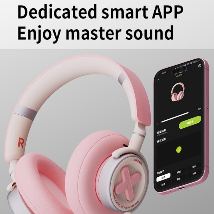 Dmooster D19 Pro ANC and EDC Noise Reduction Bluetooth Headphones(Grey)