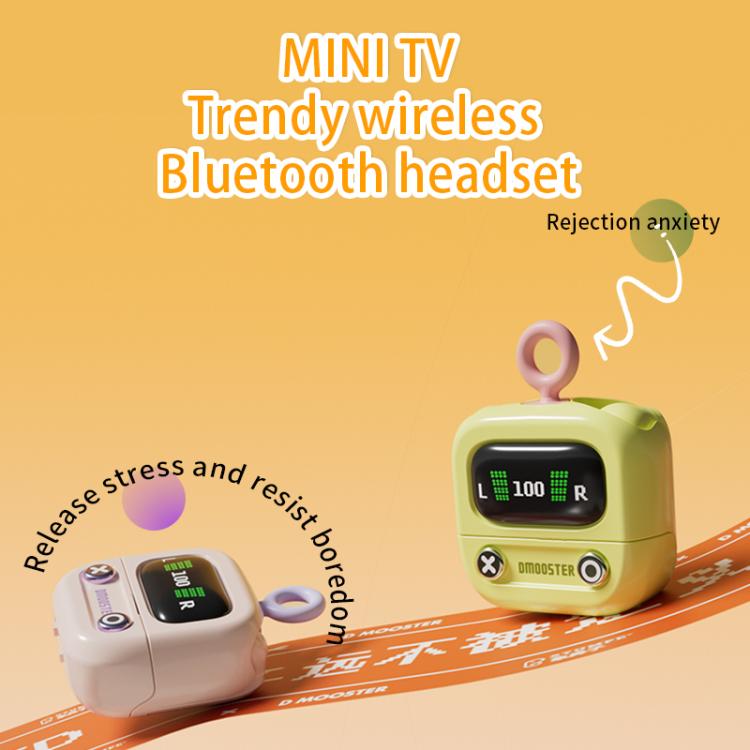 Dmooster D76 Cute Cartoon Digital Display Screen Bluetooth Earphones(Green) Dmooster D76 Cute Cartoon Digital Display Screen Bluetooth Earphones(Green)