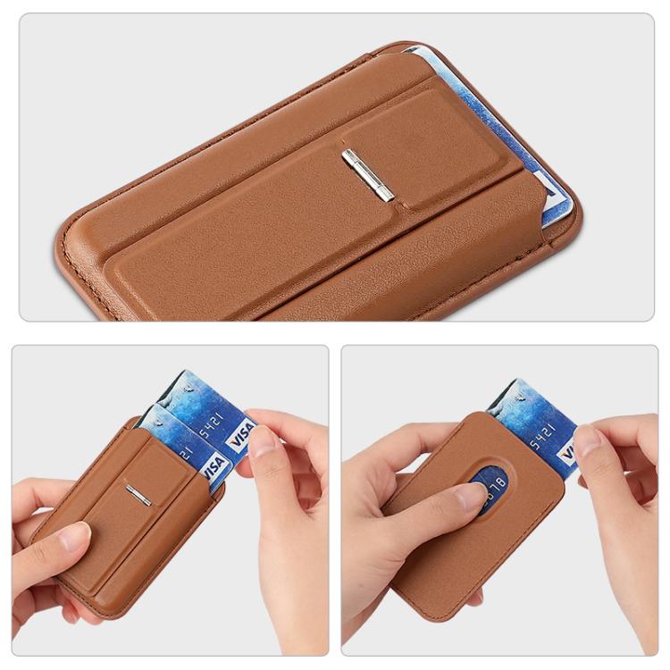 Large Capacity MagSafe Card Bag with Holder(Brown) Large Capacity MagSafe Card Bag with Holder(Brown)