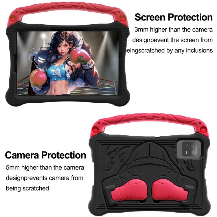 For Samsung Galaxy Tab S9 Boxing Series Kickstand EVA Shockproof Tablet Case with Shoulder Strap(Black Red) For Samsung Galaxy Tab S9 Boxing Series Kickstand EVA Shockproof Tablet Case with Shoulder Strap(Black Red)