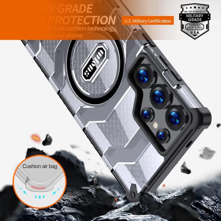 For Samsung Galaxy S24 Ultra 5G wlons Explorer Series PC Hybrid TPU MagSafe Magnetic Case(Black) For Samsung Galaxy S24 Ultra 5G wlons Explorer Series PC Hybrid TPU MagSafe Magnetic Case(Black)