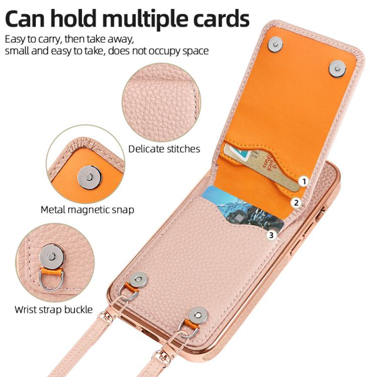 For iPhone 13 Pro Max VIETAO Litchi Texture Wallet PU Phone Case with Lanyard(Grey) For iPhone 13 Pro Max VIETAO Litchi Texture Wallet PU Phone Case with Lanyard(Grey)