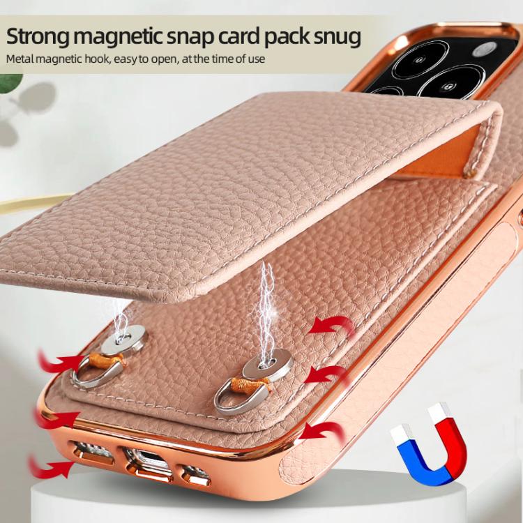 For iPhone 13 Pro Max VIETAO Litchi Texture Wallet PU Phone Case with Lanyard(Grey) For iPhone 13 Pro Max VIETAO Litchi Texture Wallet PU Phone Case with Lanyard(Grey)