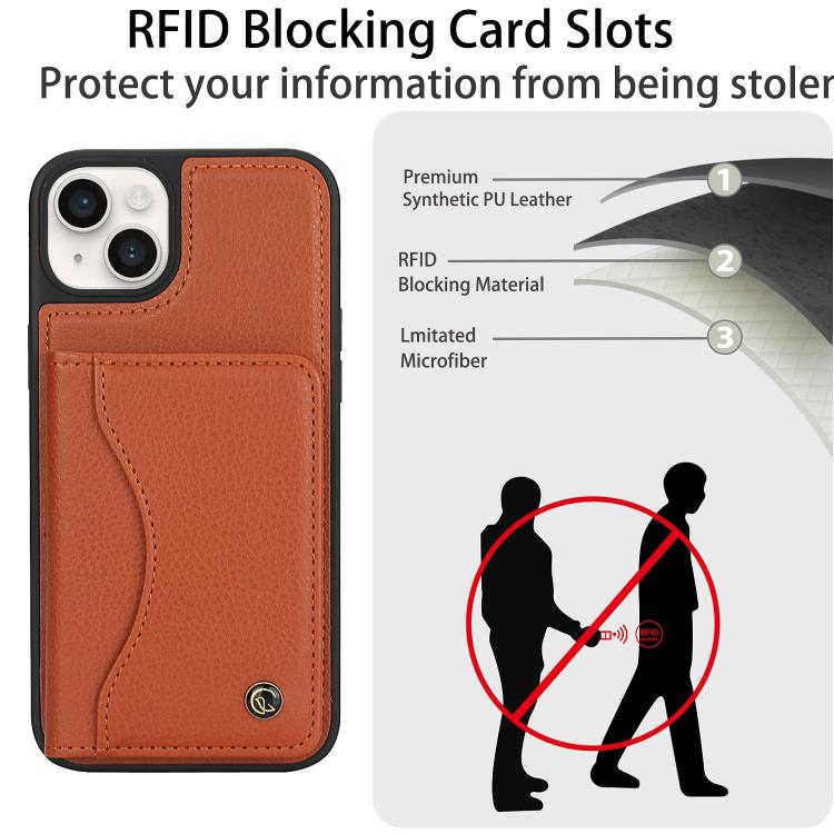 For iPhone 12 / 12 Pro AwQuer Horizontal Flip Card Bag Holder Leather Phone Case(Brown) For iPhone 12 / 12 Pro AwQuer Horizontal Flip Card Bag Holder Leather Phone Case(Brown)