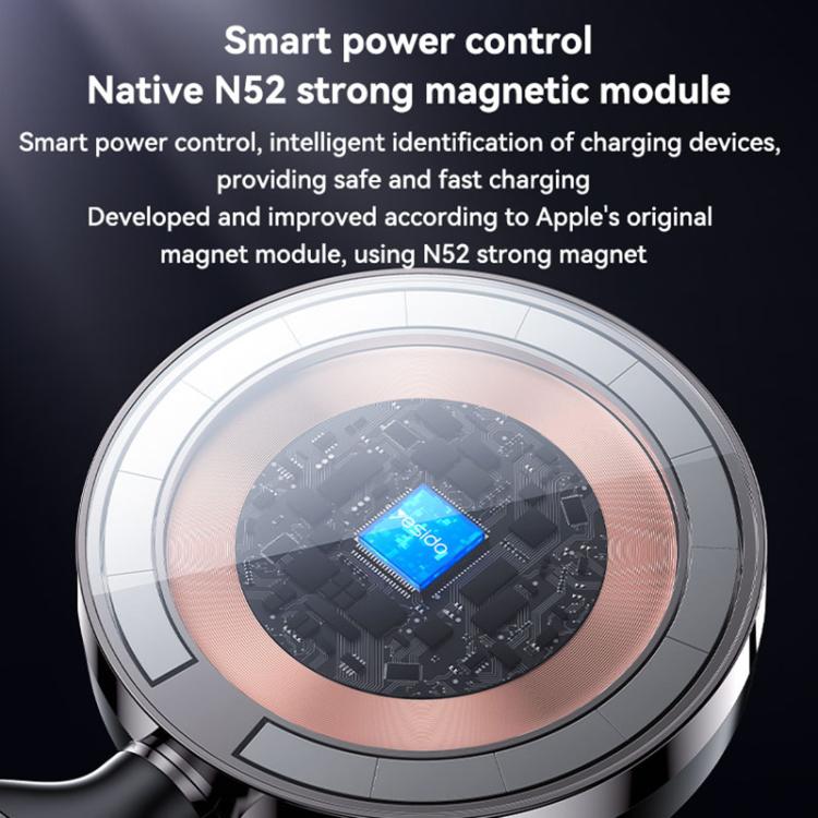 Yesido C316 15W Magsafe Magnetic Car Wireless Charger(Black) Yesido C316 15W Magsafe Magnetic Car Wireless Charger(Black)