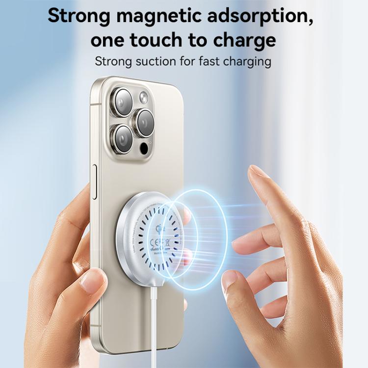 Yesido DS24 15W QI2.0 Desktop Magnetic Fast Charging Wireless Charger(White) Yesido DS24 15W QI2.0 Desktop Magnetic Fast Charging Wireless Charger(White)
