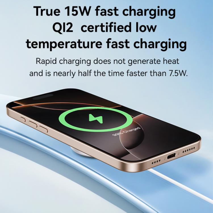 Yesido DS24 15W QI2.0 Desktop Magnetic Fast Charging Wireless Charger(White) Yesido DS24 15W QI2.0 Desktop Magnetic Fast Charging Wireless Charger(White)