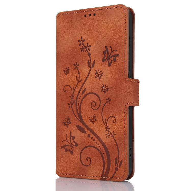 For Samsung Galaxy S24 5G Dreamy Butterfly Love Flower Embossed Leather Phone Case(Brown) For Samsung Galaxy S24 5G Dreamy Butterfly Love Flower Embossed Leather Phone Case(Brown)