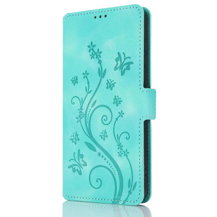 For Samsung Galaxy S22 5G Dreamy Butterfly Love Flower Embossed Leather Phone Case(Green) For Samsung Galaxy S22 5G Dreamy Butterfly Love Flower Embossed Leather Phone Case(Green)