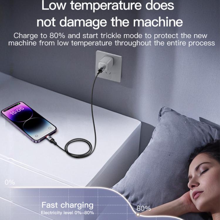 Yesido CA129L 12W 2.4A USB to 8 Pin Charging Data Cable, Length: 1.2m(Black) Yesido CA129L 12W 2.4A USB to 8 Pin Charging Data Cable, Length: 1.2m(Black)