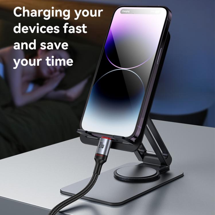 Yesido CA182 PD27W 3A USB-C / Type-C to 8 Pin Charging Data Cable, Length: 1.2m(Black) Yesido CA182 PD27W 3A USB-C / Type-C to 8 Pin Charging Data Cable, Length: 1.2m(Black)
