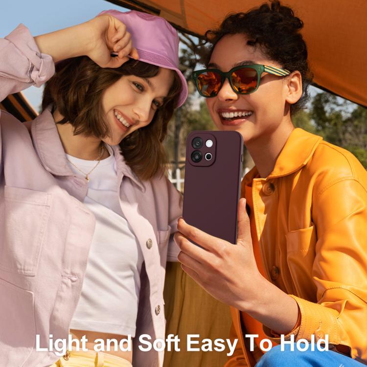 For OnePlus 13T / 13s Shockproof Silicone Magsafe Phone Case(Plum Color)