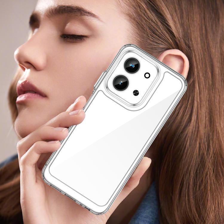 For Redmi 15C 5G / 4G Global 171mm Colorful Series Acrylic Hybrid TPU Phone Case(Transparent)