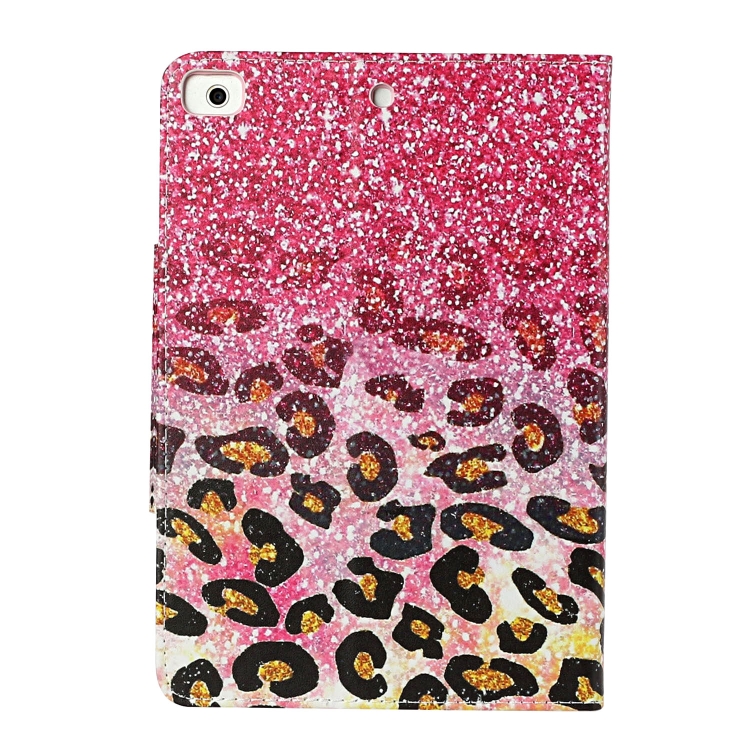 For iPad Mini (2019) Painted Pattern Horizontal Flip Leather Case with Holder(Leopard Powder Sand) For iPad Mini (2019) Painted Pattern Horizontal Flip Leather Case with Holder(Leopard Powder Sand)