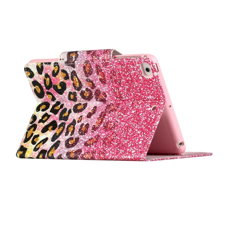 For iPad Mini (2019) Painted Pattern Horizontal Flip Leather Case with Holder(Leopard Powder Sand) For iPad Mini (2019) Painted Pattern Horizontal Flip Leather Case with Holder(Leopard Powder Sand)