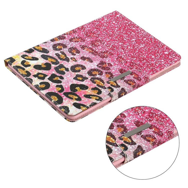 For iPad Mini (2019) Painted Pattern Horizontal Flip Leather Case with Holder(Leopard Powder Sand) For iPad Mini (2019) Painted Pattern Horizontal Flip Leather Case with Holder(Leopard Powder Sand)