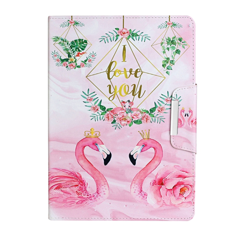 For iPad 5 Painted Pattern Horizontal Flip Leather Case with Holder(Leaves Flamingo) For iPad 5 Painted Pattern Horizontal Flip Leather Case with Holder(Leaves Flamingo)