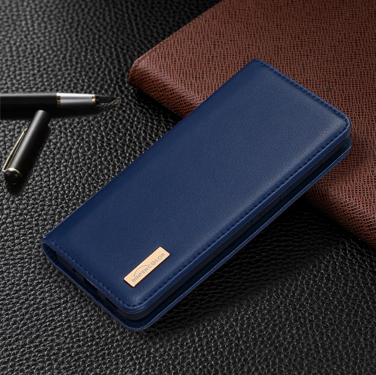 For iPhone 11 Pro Max 2 in 1 Detachable Magnetic Horizontal Flip Genuine Leather Case with Holder & Card Slots & Wallet(Blue)