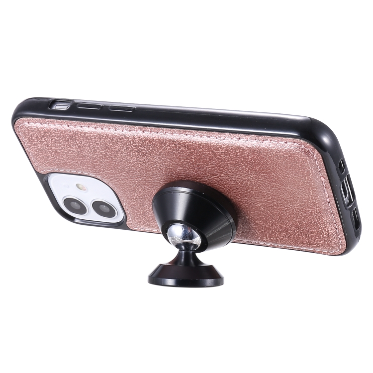 For iPhone 12 mini 2 in 1 Solid Color Detachable PU Leather Case with Card Slots & Magnetic Holder & Photo Frame & Wallet & Strap(Rose Gold) For iPhone 12 mini 2 in 1 Solid Color Detachable PU Leather Case with Card Slots & Magnetic Holder & Photo Frame & Wallet & Strap(Rose Gold)