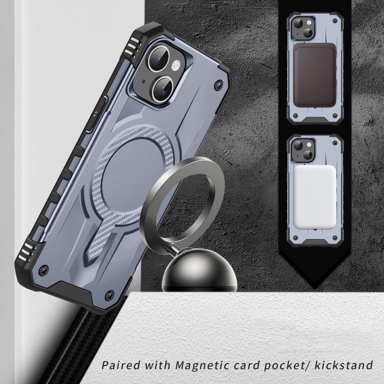 For iPhone 15 Straship MagSafe TPU Hybrid PC Phone Case(Gray)