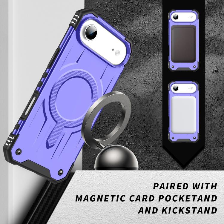 For iPhone 17 Air Straship MagSafe TPU Hybrid PC Phone Case(Purple)