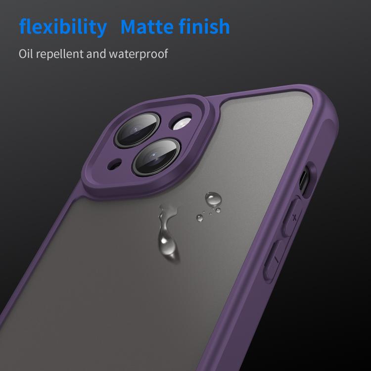 For iPhone 16 Pro Max Fan Dun Series TPU Hybrid PC Frosted Phone Case(Purple)