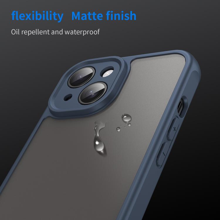 For iPhone 16 Pro Fan Dun Series TPU Hybrid PC Frosted Phone Case(Blue)