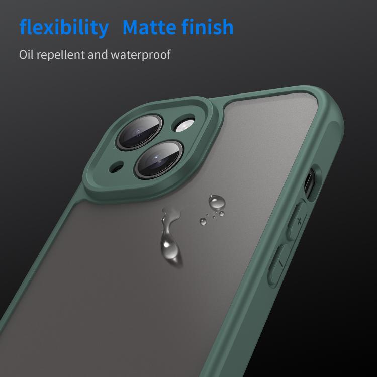 For iPhone 15 Pro Max Fan Dun Series TPU Hybrid PC Frosted Phone Case(Green)
