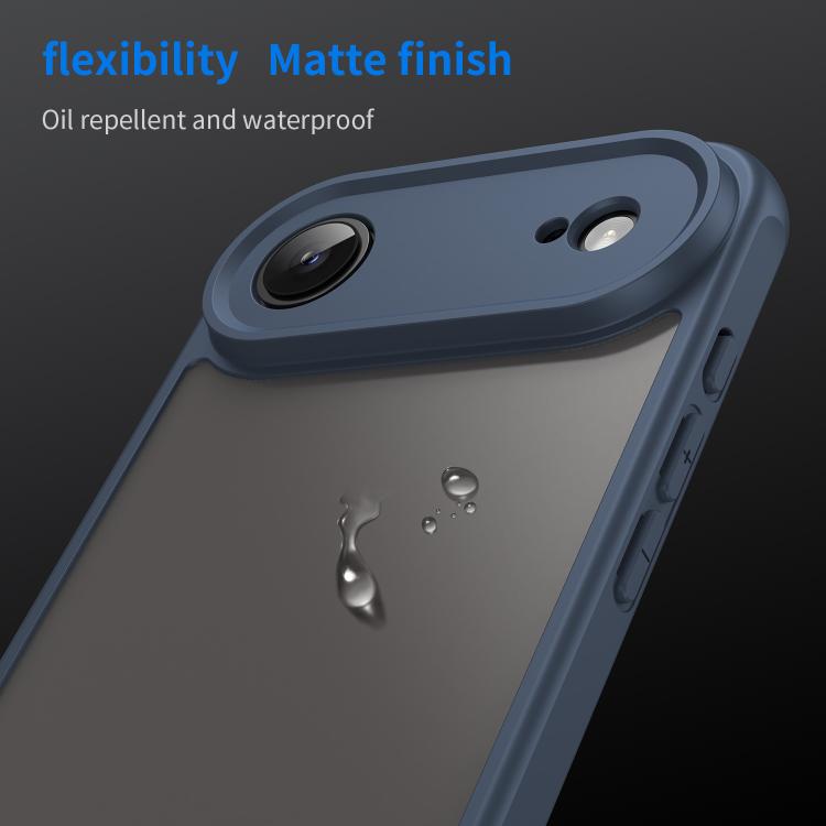 For iPhone 17 Air Fan Dun Series TPU Hybrid PC Frosted Phone Case(Blue)