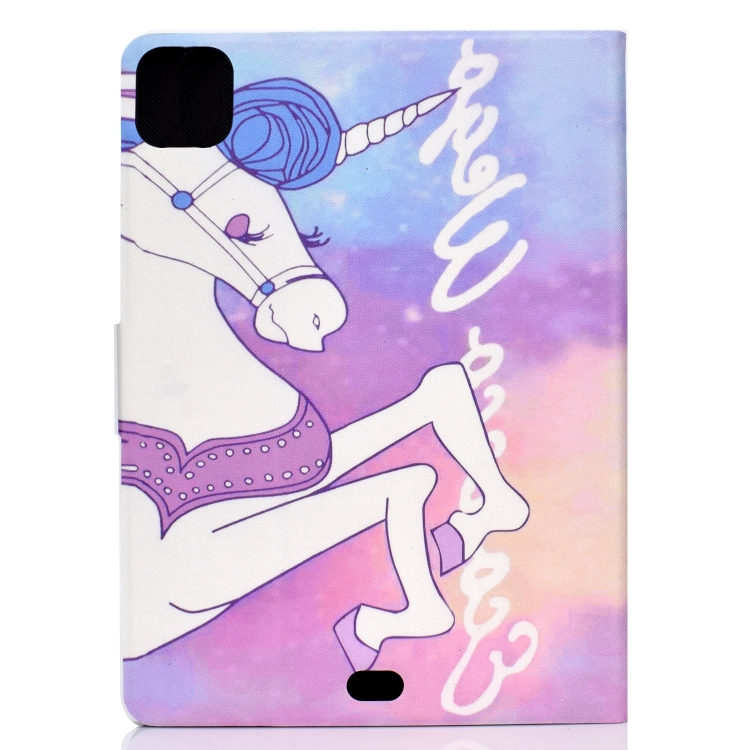 For iPad Air 2022 / 2020 10.9 Electric Pressed Colored Drawing Horizontal Flip Leather Case with Holder & Card Slots & Sleep / Wake-up Function(Pink Horse) For iPad Air 2022 / 2020 10.9 Electric Pressed Colored Drawing Horizontal Flip Leather Case with Holder & Card Slots & Sleep / Wake-up Function(Pink Horse)