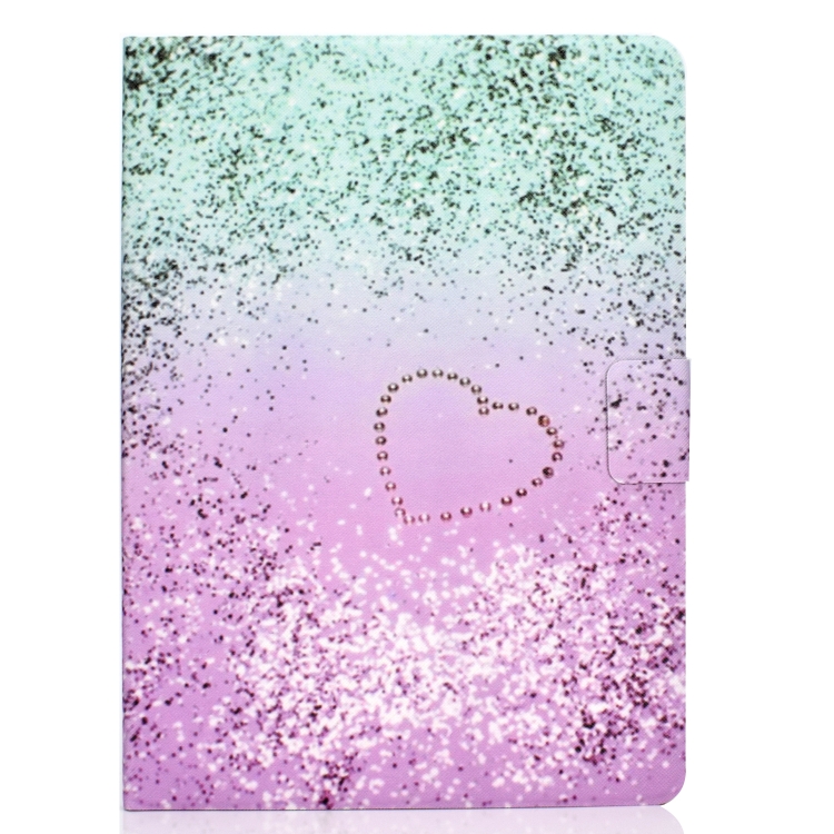 For iPad Air 2022 / 2020 10.9 Electric Pressed Colored Drawing Horizontal Flip Leather Case with Holder & Card Slots & Sleep / Wake-up function(Love Quicksand) For iPad Air 2022 / 2020 10.9 Electric Pressed Colored Drawing Horizontal Flip Leather Case with Holder & Card Slots & Sleep / Wake-up function(Love Quicksand)