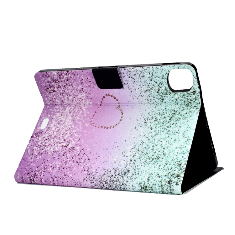 For iPad Air 2022 / 2020 10.9 Electric Pressed Colored Drawing Horizontal Flip Leather Case with Holder & Card Slots & Sleep / Wake-up function(Love Quicksand) For iPad Air 2022 / 2020 10.9 Electric Pressed Colored Drawing Horizontal Flip Leather Case with Holder & Card Slots & Sleep / Wake-up function(Love Quicksand)