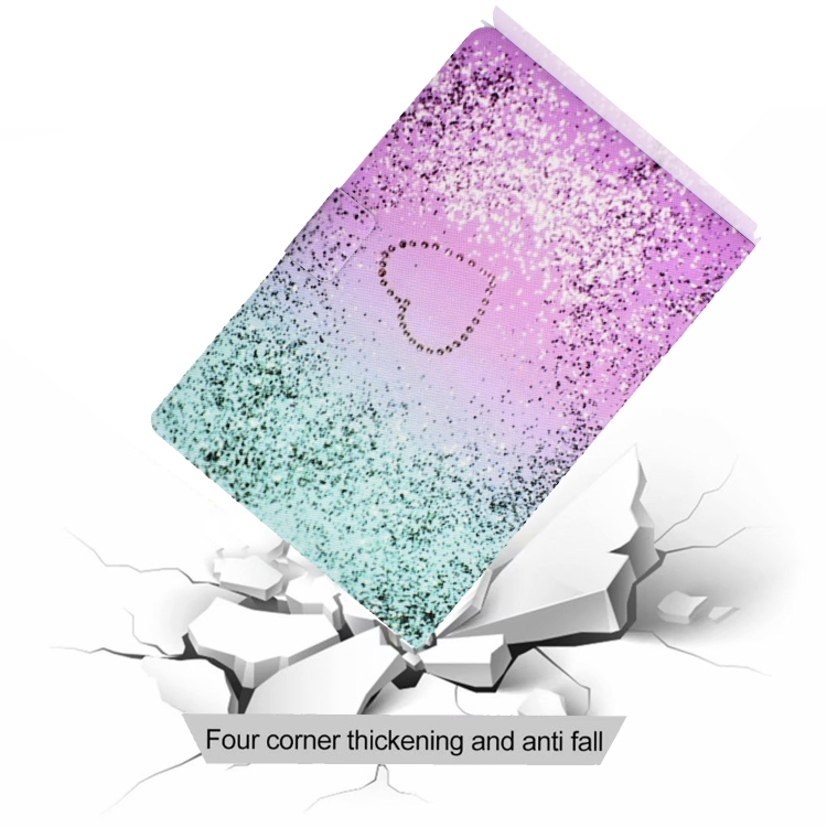 For iPad Air 2022 / 2020 10.9 Electric Pressed Colored Drawing Horizontal Flip Leather Case with Holder & Card Slots & Sleep / Wake-up function(Love Quicksand) For iPad Air 2022 / 2020 10.9 Electric Pressed Colored Drawing Horizontal Flip Leather Case with Holder & Card Slots & Sleep / Wake-up function(Love Quicksand)