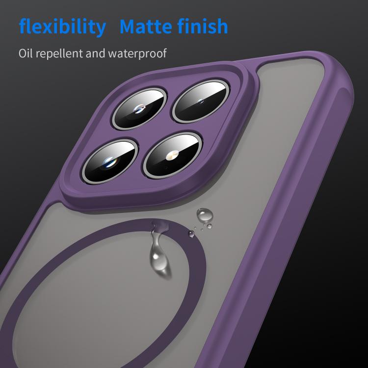 For Xiaomi 17 Fan Dun Series TPU Hybrid PC Frosted Magsafe Phone Case(Purple)