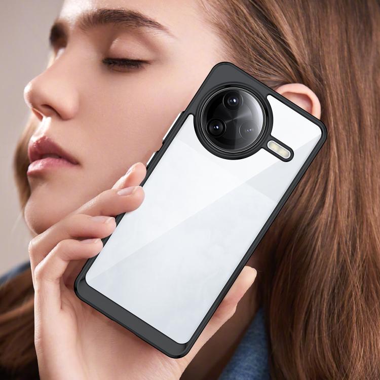 For Xiaomi Poco F7 Ultra Colorful Series Acrylic Hybrid TPU Phone Case(Black)