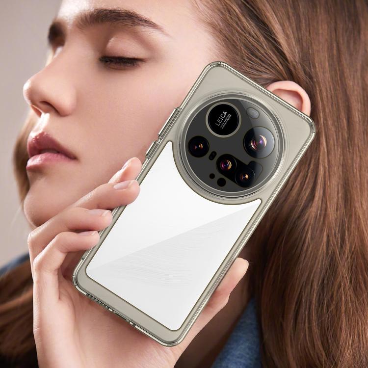For Xiaomi 15 Ultra Colorful Series Acrylic Hybrid TPU Phone Case(Transparent Grey)