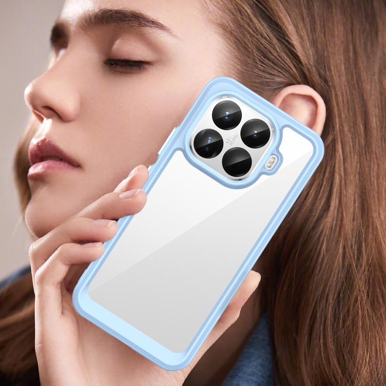 For Xiaomi 15T Pro 5G Colorful Series Acrylic Hybrid TPU Phone Case(Blue)