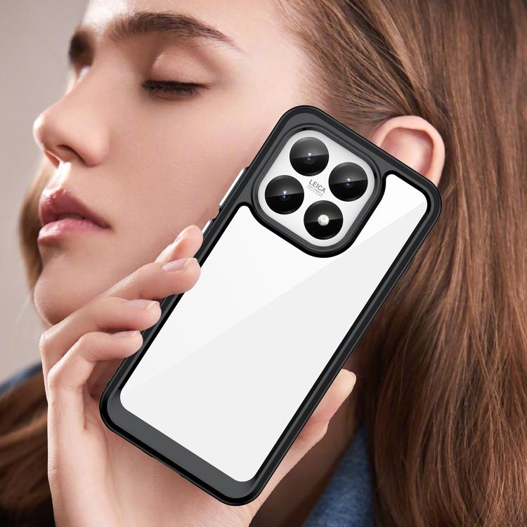 For Xiaomi 15T 5G Colorful Series Acrylic Hybrid TPU Phone Case(Black)