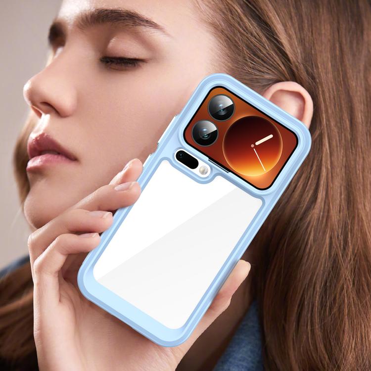 For Xiaomi 17 Pro Colorful Series Acrylic Hybrid TPU Phone Case(Blue)