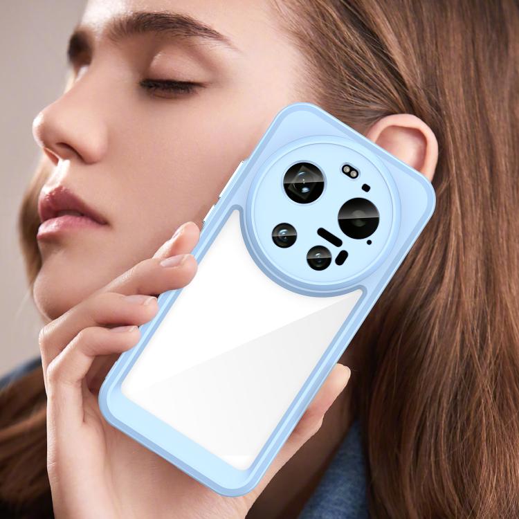 For Xiaomi 17 Ultra Colorful Series Acrylic Hybrid TPU Phone Case(Blue)