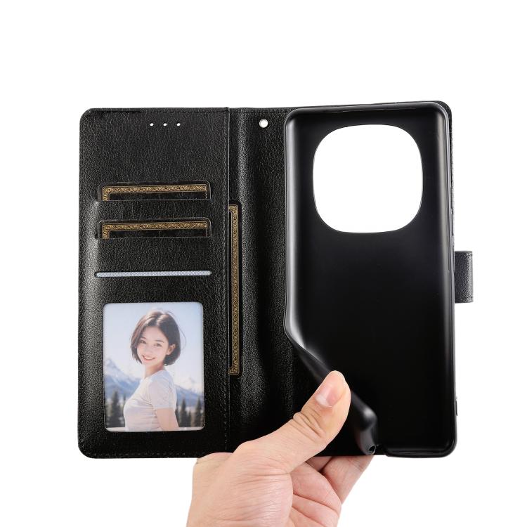 For Redmi Note 15 Pro 4G Global 163.2mm 3-Card Slots Multifunctional Leather Phone Case(Black)