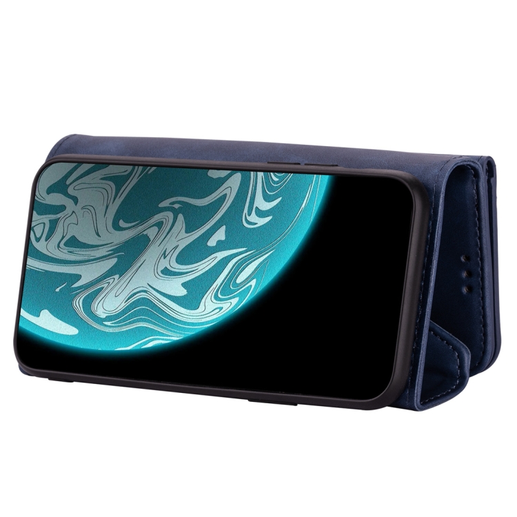 For Samsung Galaxy A21 Skin Feel Zipper Horizontal Flip Leather