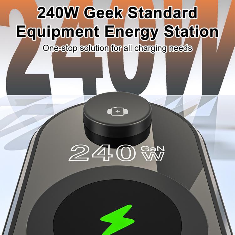 9 in 1 240W Multifunctional Multi-Port Charging Station with Alarm Function - 5