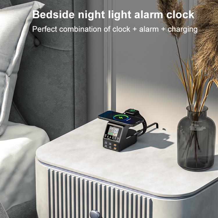 9 in 1 240W Multifunctional Multi-Port Charging Station with Alarm Function - 7