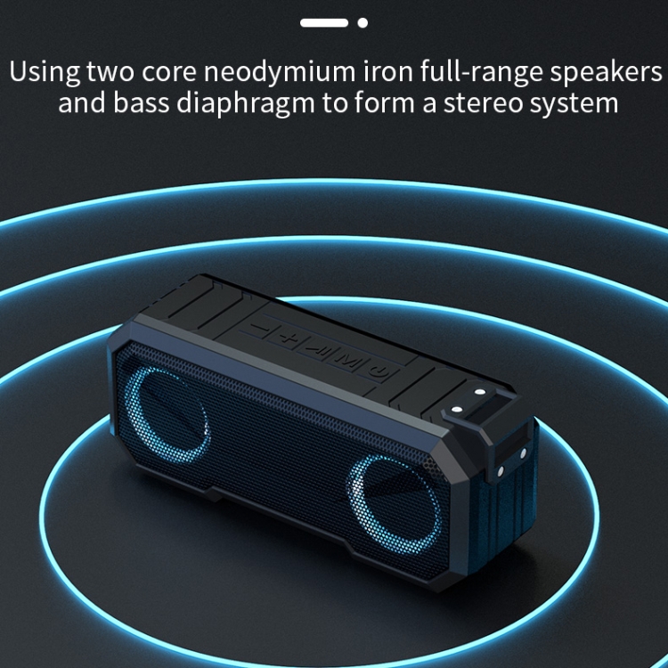 スピーカー・ウーファー X8 Ples Bluetooth speaker X8ワイヤレスbluetoothスピーカー8ワット2スピーカーIpx7防水led