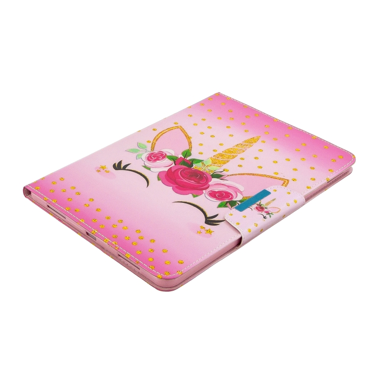 For iPad Pro 11 (2020) Painted Pattern Horizontal Flip Leather Tablet Case with Holder & Card Slots & Wallet(Unicorn with flowers) For iPad Pro 11 (2020) Painted Pattern Horizontal Flip Leather Tablet Case with Holder & Card Slots & Wallet(Unicorn with flowers)