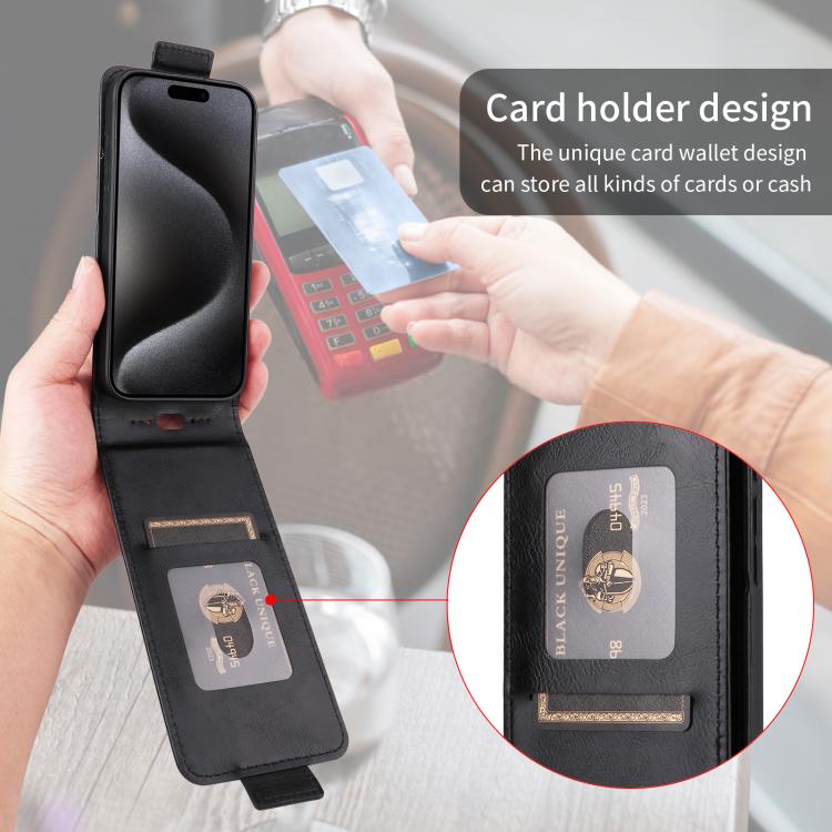For ZTE Kantan Sumaho5 A601ZT Magnetic Vertical Flip Leather Phone Case with Buckle(Black)