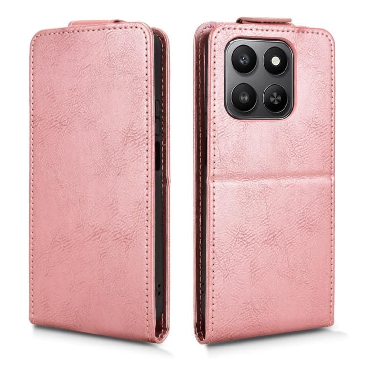 Custodia Flip In Pelle PU Con Finestra Visibile Per IPhone 5 - Chiusura Magnetica, Slot Per Carte E Supporto Orizzontale - Marrone