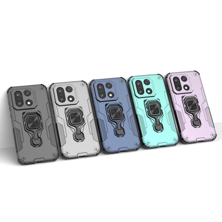 For OnePlus 15 Metal Kickstand TPU Hybrid PC Phone Case(Grey)