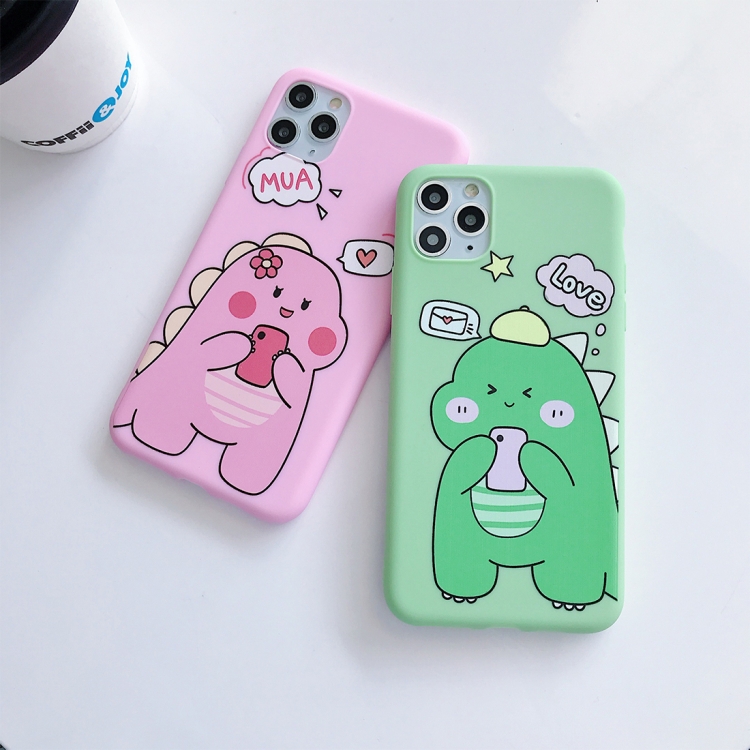 For iPhone 11 Pro Max Cartoon Dinosaur Pattern Protective Case(Green) For iPhone 11 Pro Max Cartoon Dinosaur Pattern Protective Case(Green)